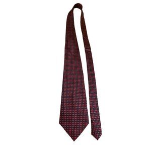 Van Heusen Red Geometric Silk Tie Classic Business Formal Work Dad Tie